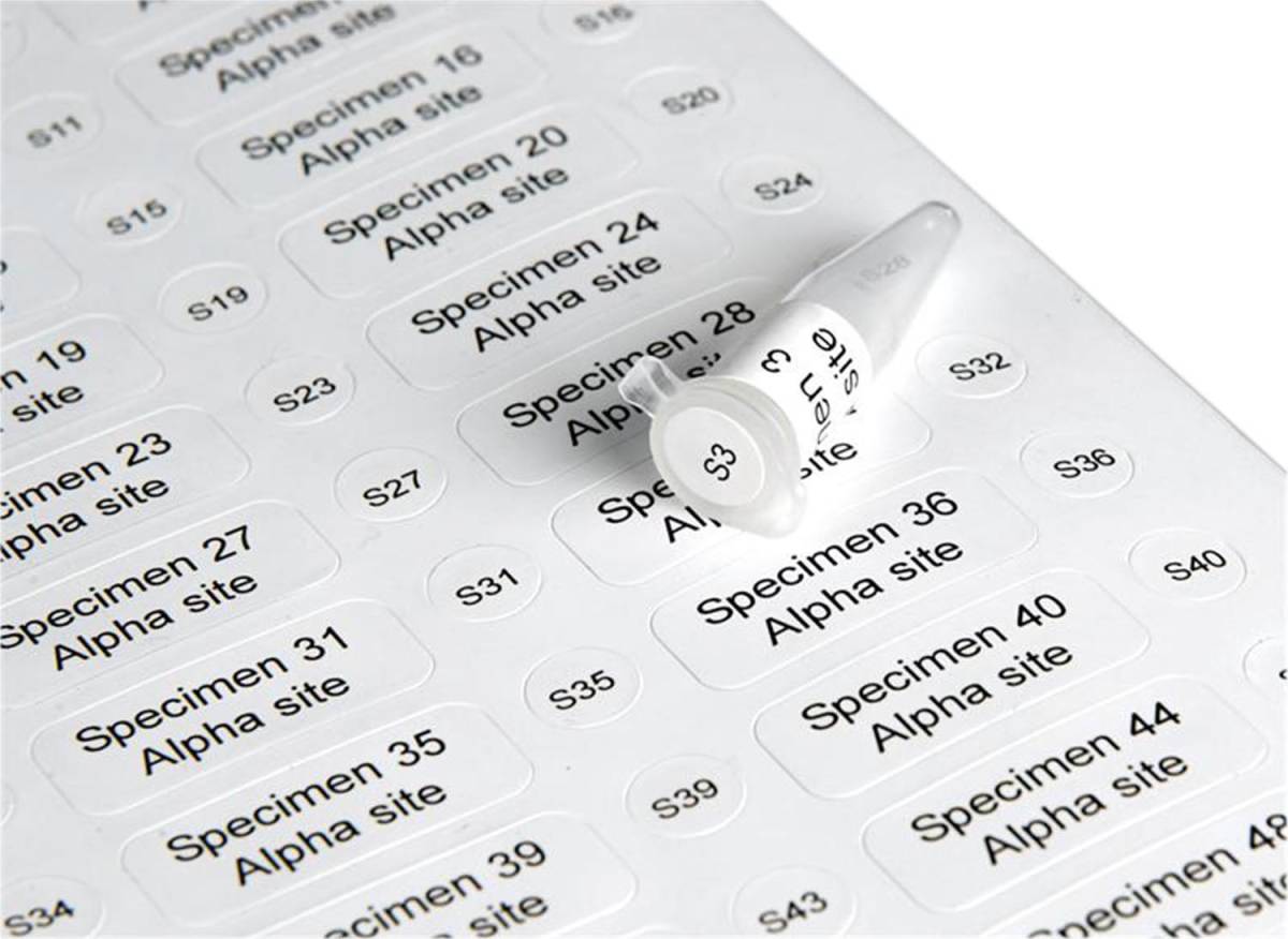 Cryo-Babies Labels/Tough-Spot Set for Laser Printers, Fits 1.5ml Tubes, 1360 Sets per Package