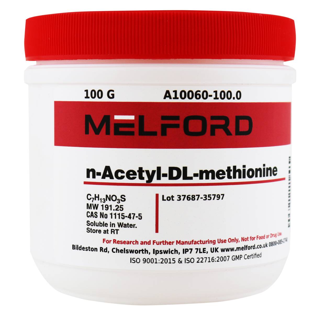 n-Acetyl-DL-methionine, 100 Grams