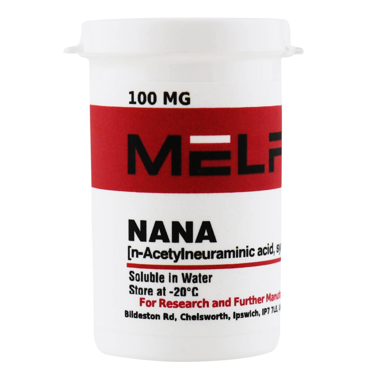 NANA [n-Acetylneuraminic acid, Synthetic Sialic Acid], 100 Milligrams