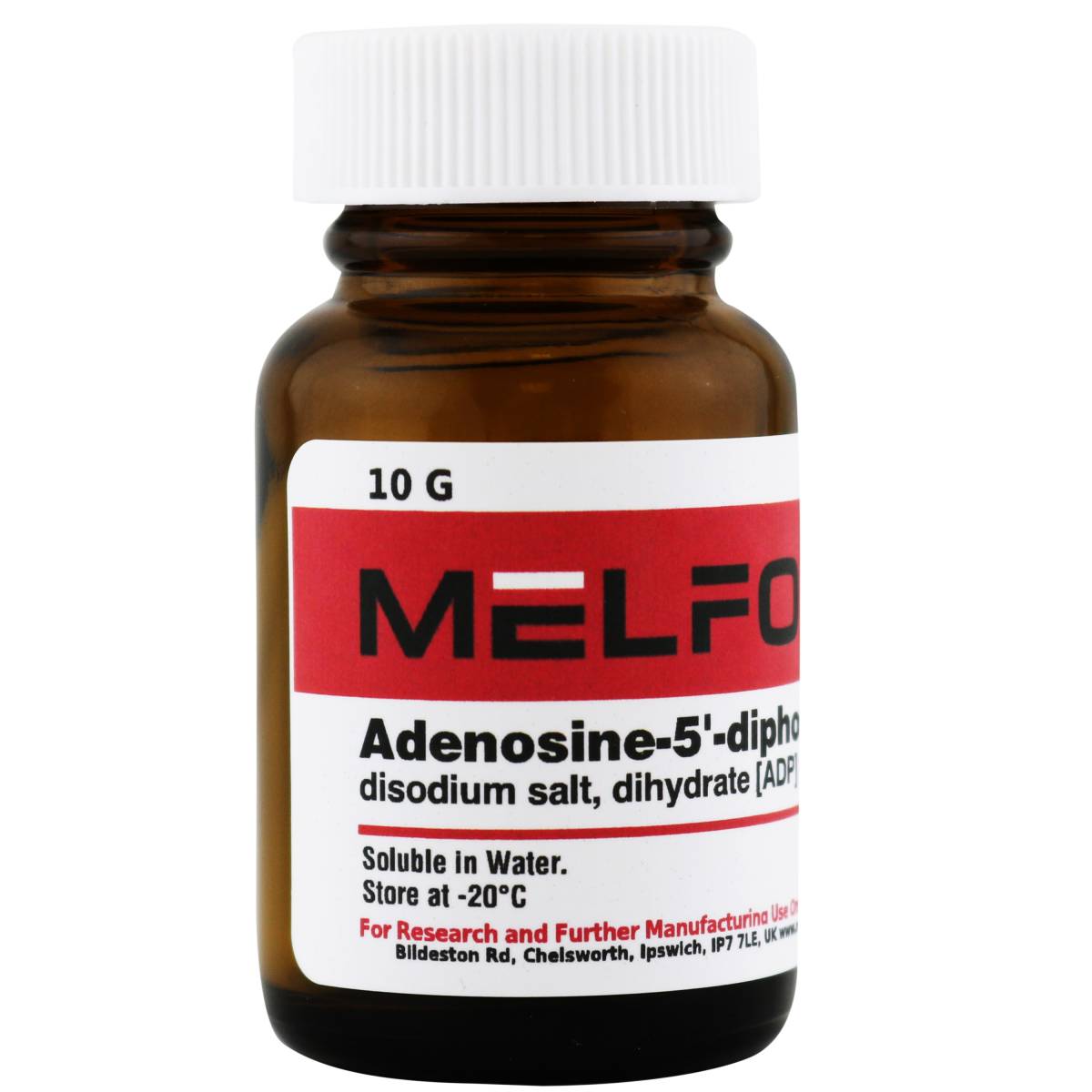 ADP [Adenosine-5'-diphosphate, disodium salt dihydrate], 10 Grams