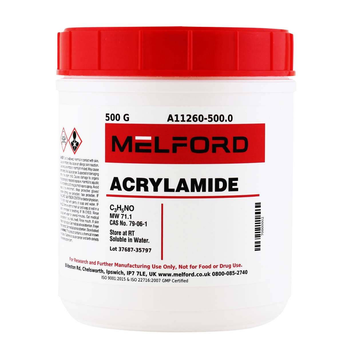 Acrylamide, 500 Grams