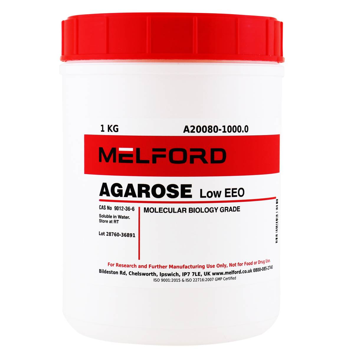 Agarose, Low EEO, 1 Kilogram