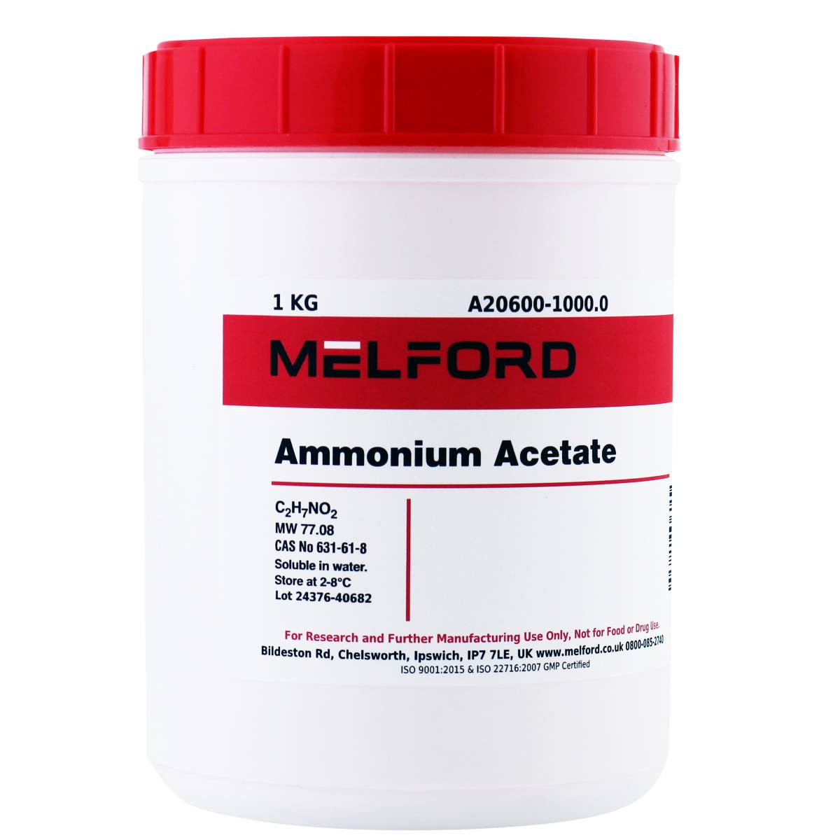 Ammonium Acetate, 1 Kilogram