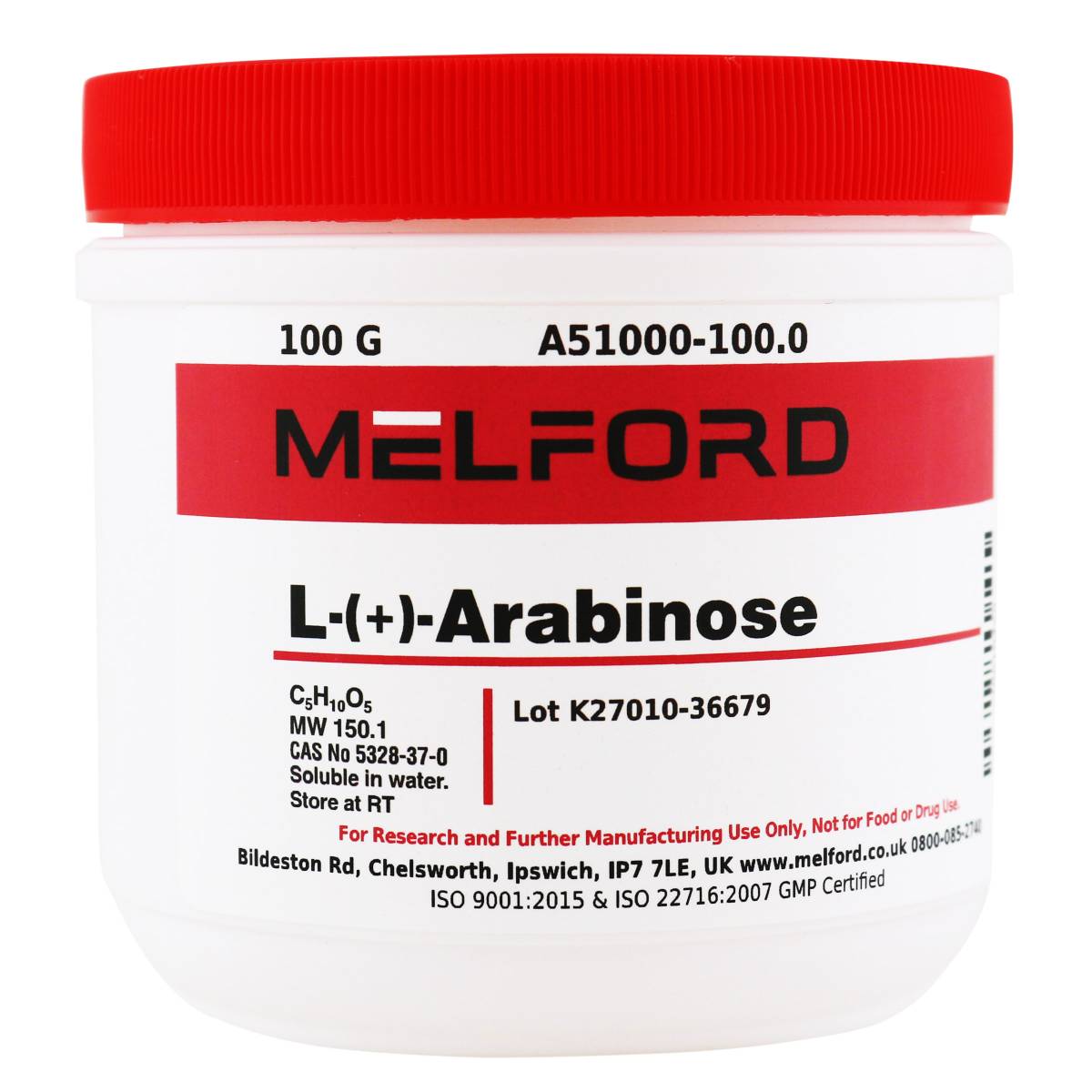 L-(+)-Arabinose, 100 Grams