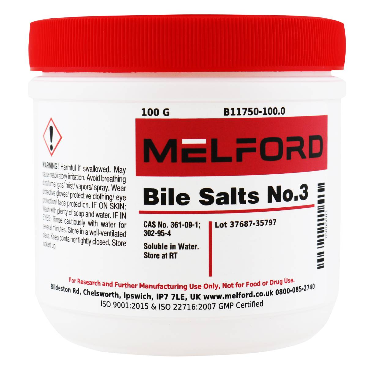 Bile Salts No. 3, 100 Grams