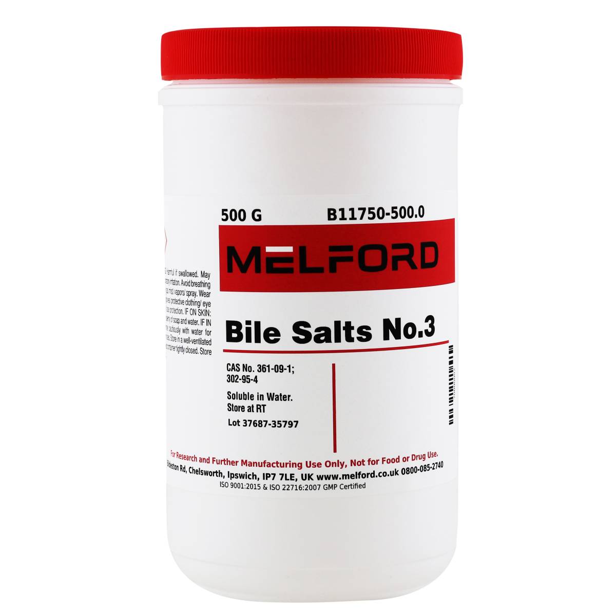 Bile Salts No. 3, 500 Grams