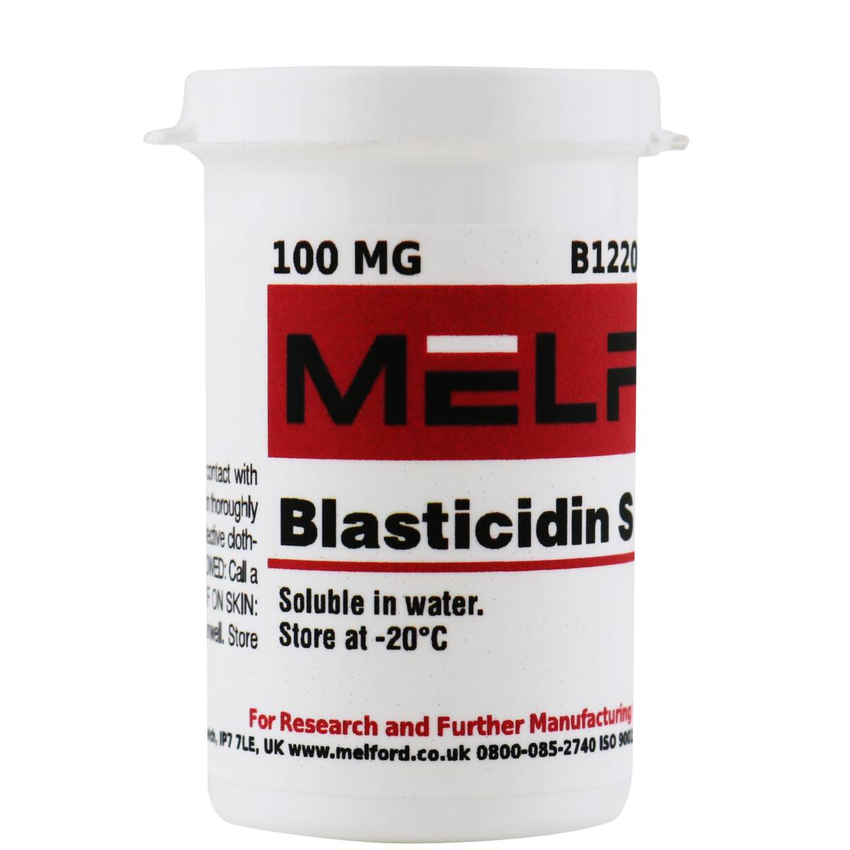 Blasticidin S Hydrochloride Powder, 100 Milligrams