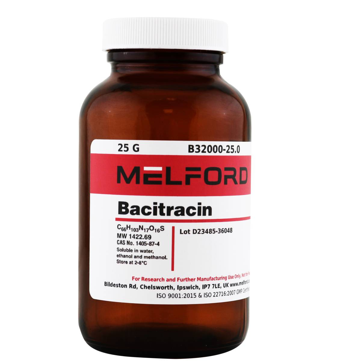 Bacitracin, 25 Grams