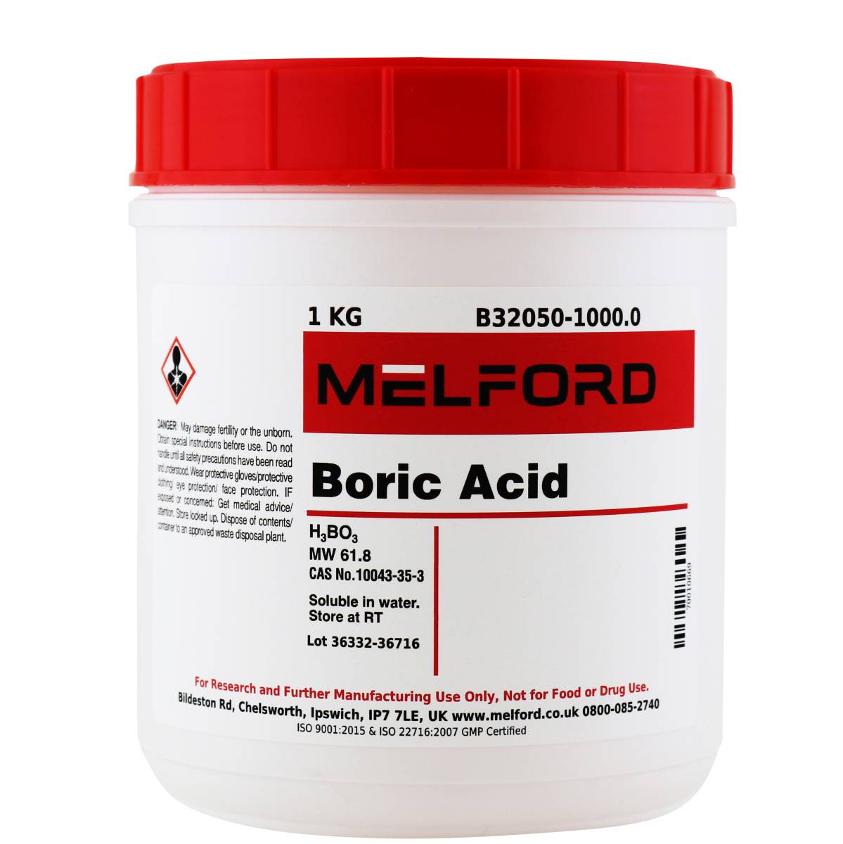 B32050 1000 0 Boric Acid 1 Kilogram   B32050 1000.0 2 