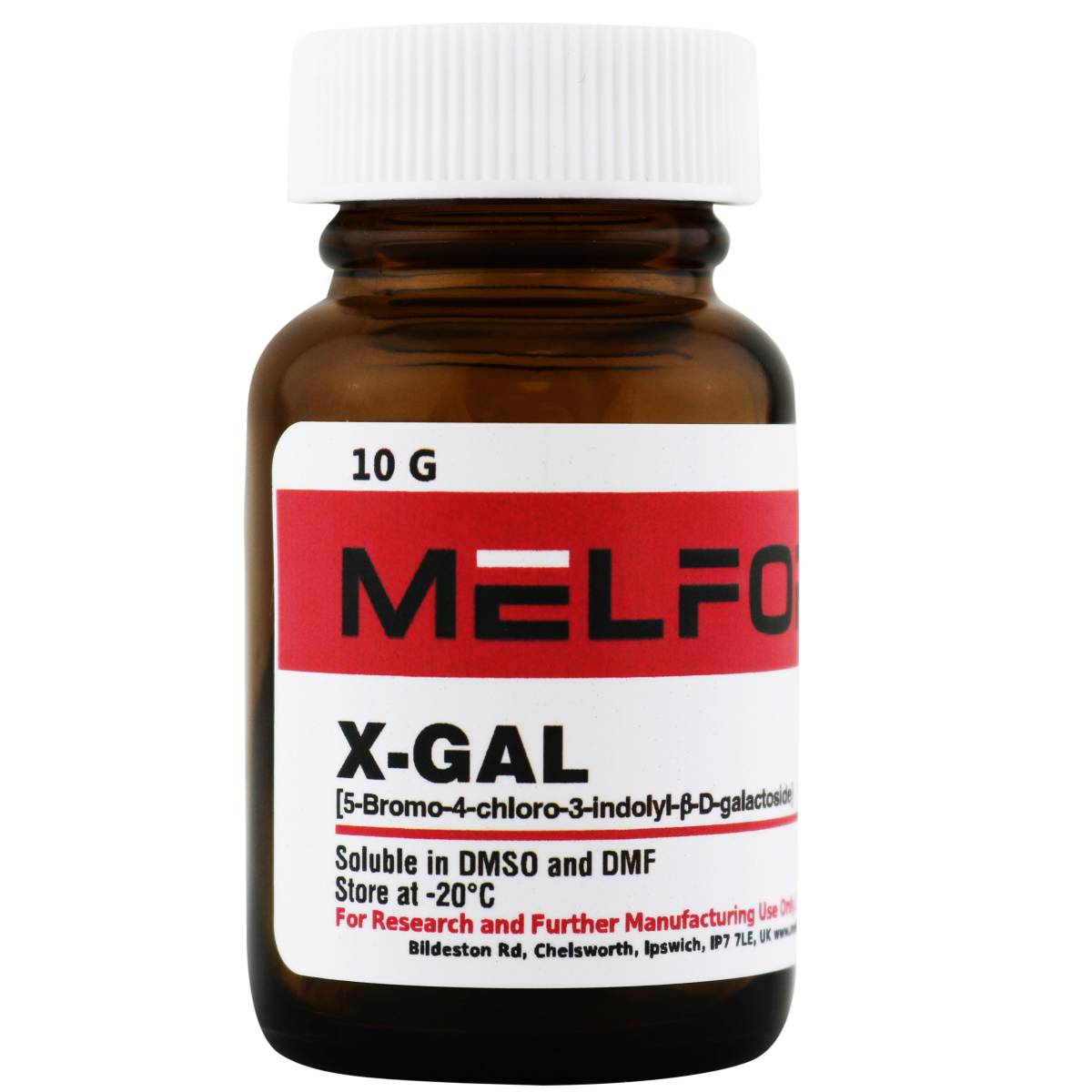 X-GAL [5-Bromo-4-chloro-3-indolyl-B-D-galactoside], 10 Grams