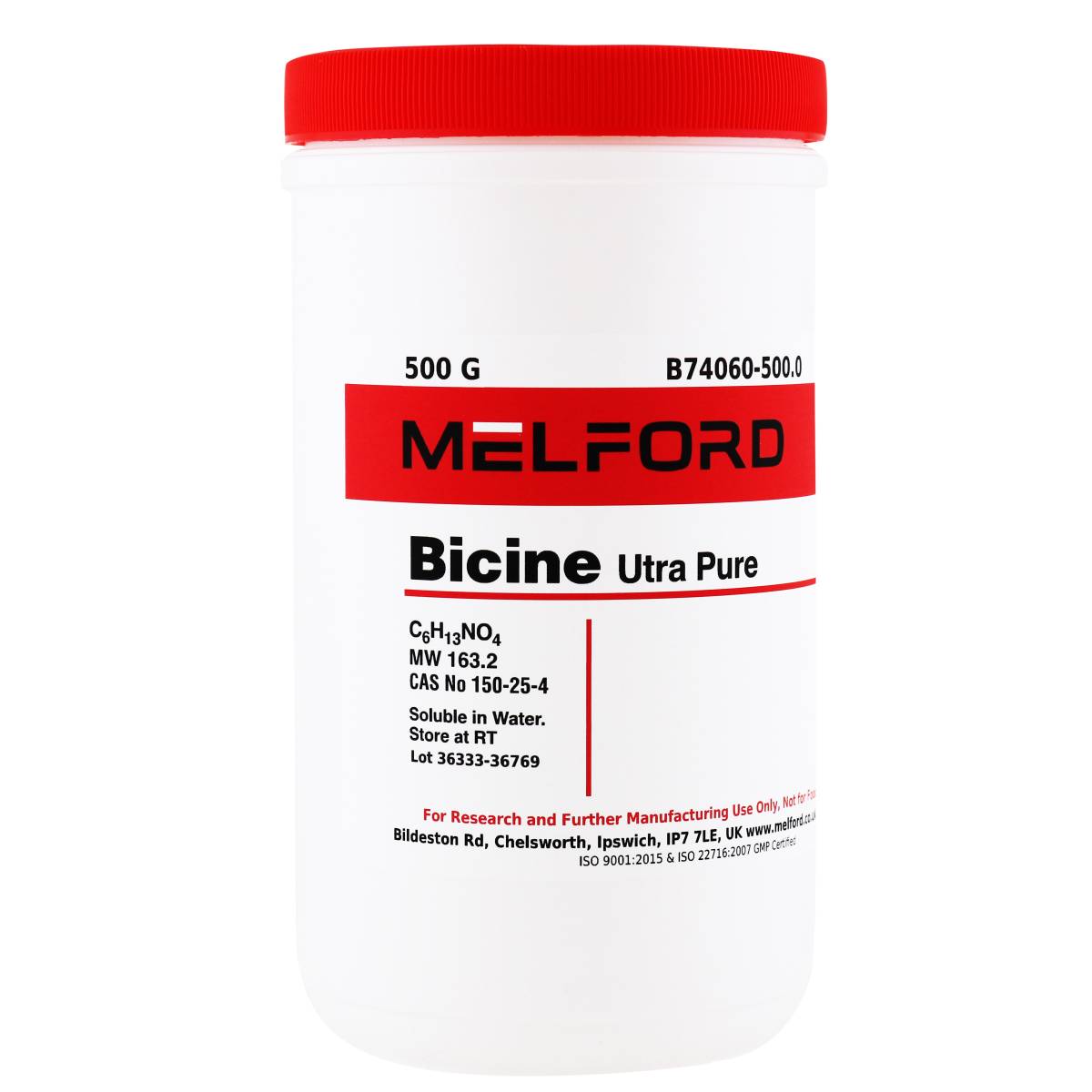 Bicine Ultra-Pure, 500 Grams