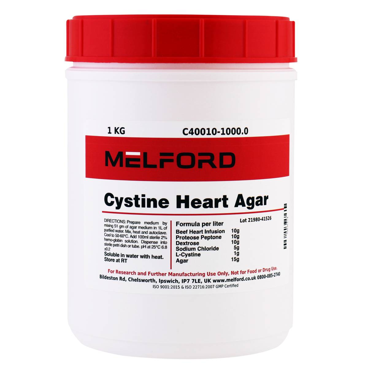 Cystine Heart Agar, 1 Kilogram