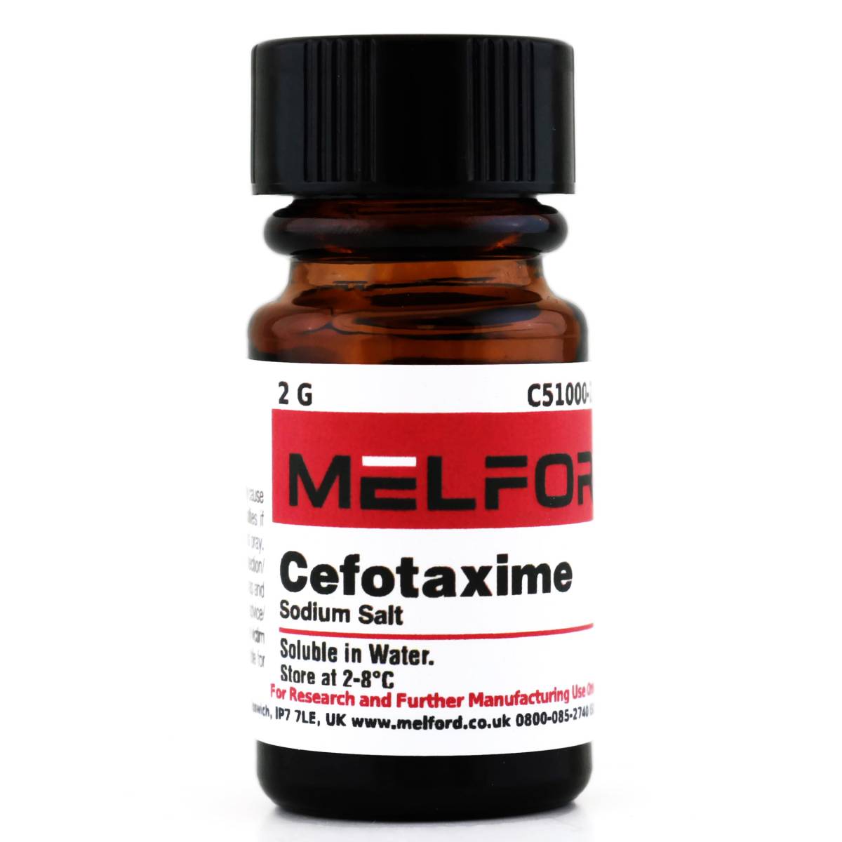 Cefotaxime, Sodium Salt, 2 Grams