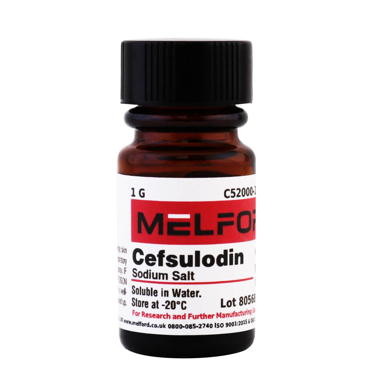 Cefsulodin, Sodium Salt, 1 Gram