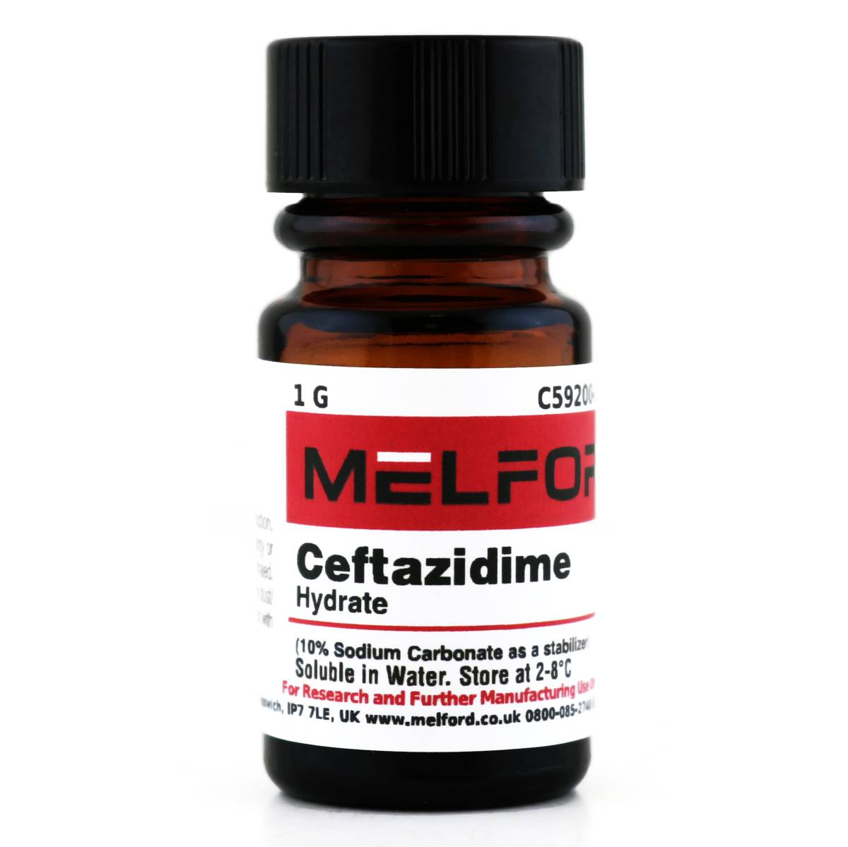 Ceftazidime Hydrate, 1 Gram