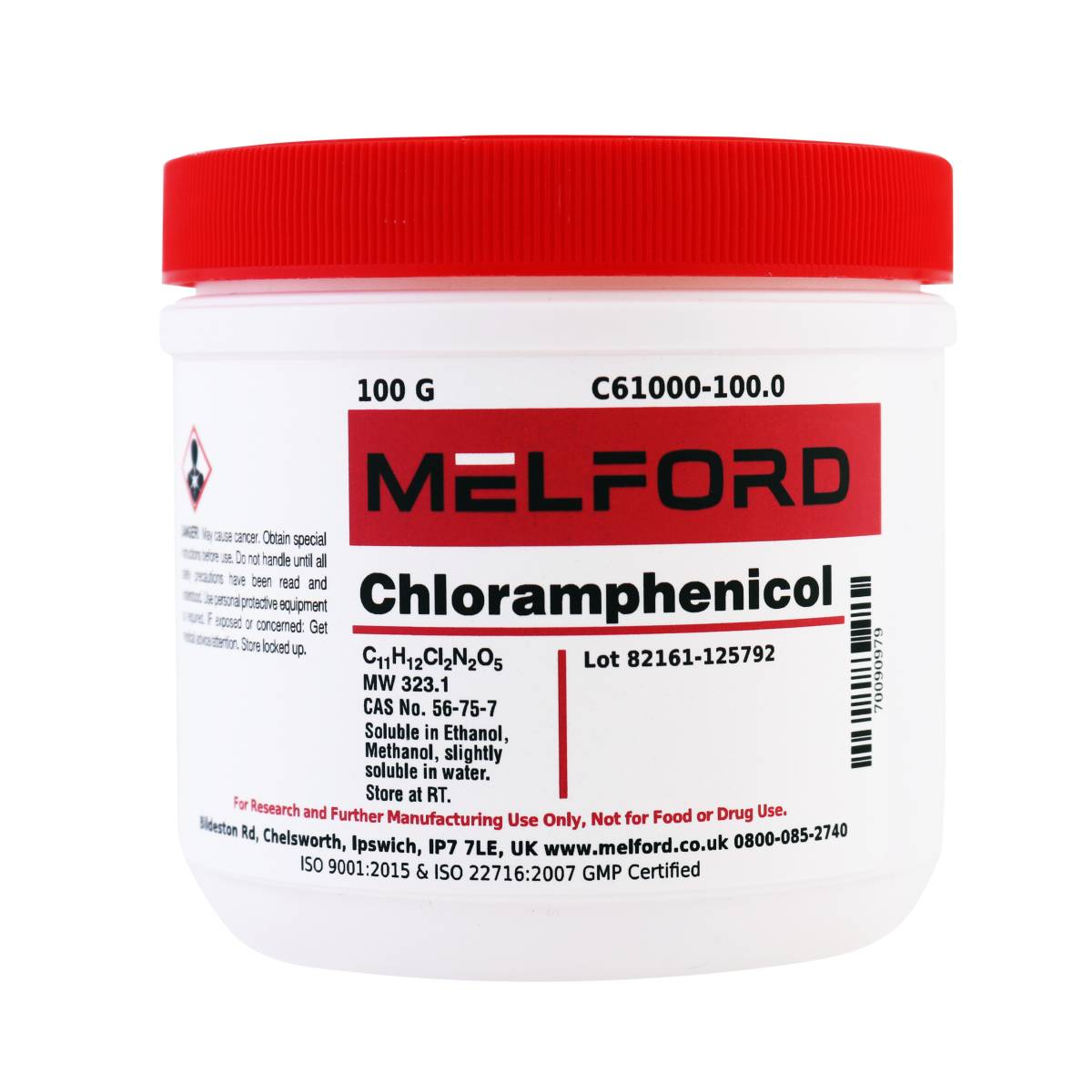 Chloramphenicol, 100 Grams