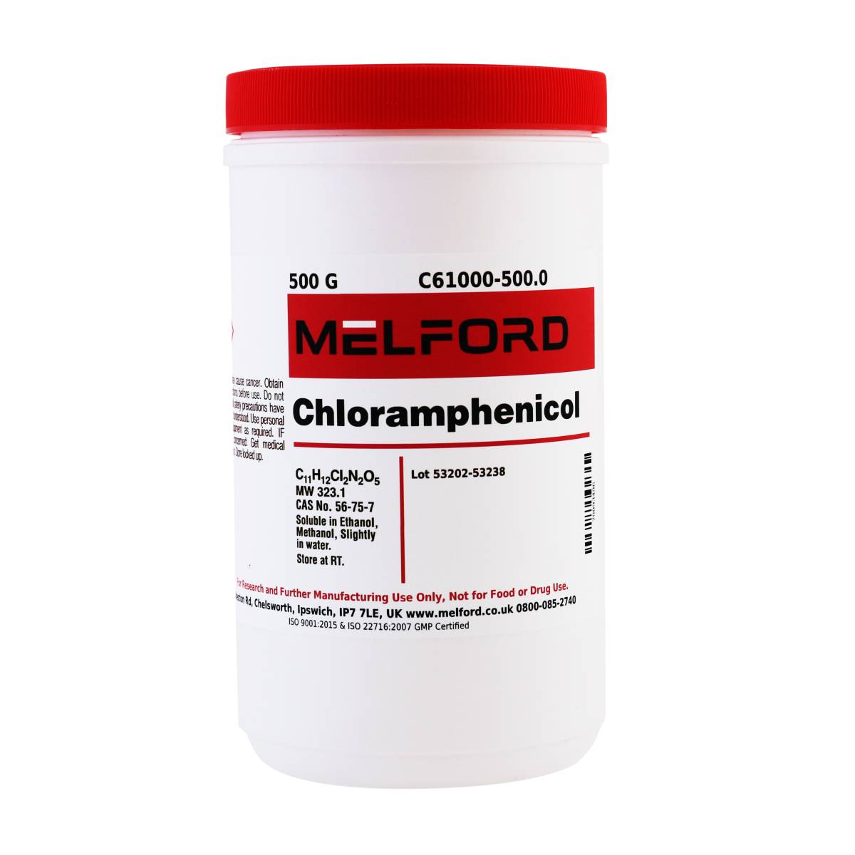 Chloramphenicol, 500 Grams