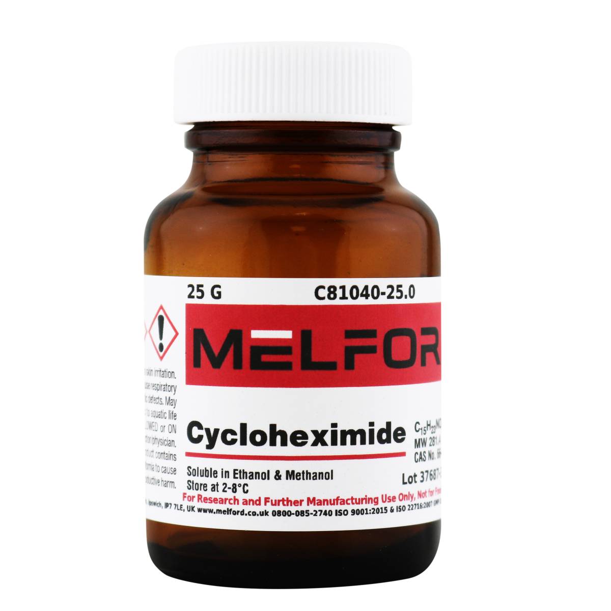 Cycloheximide, 25 Grams