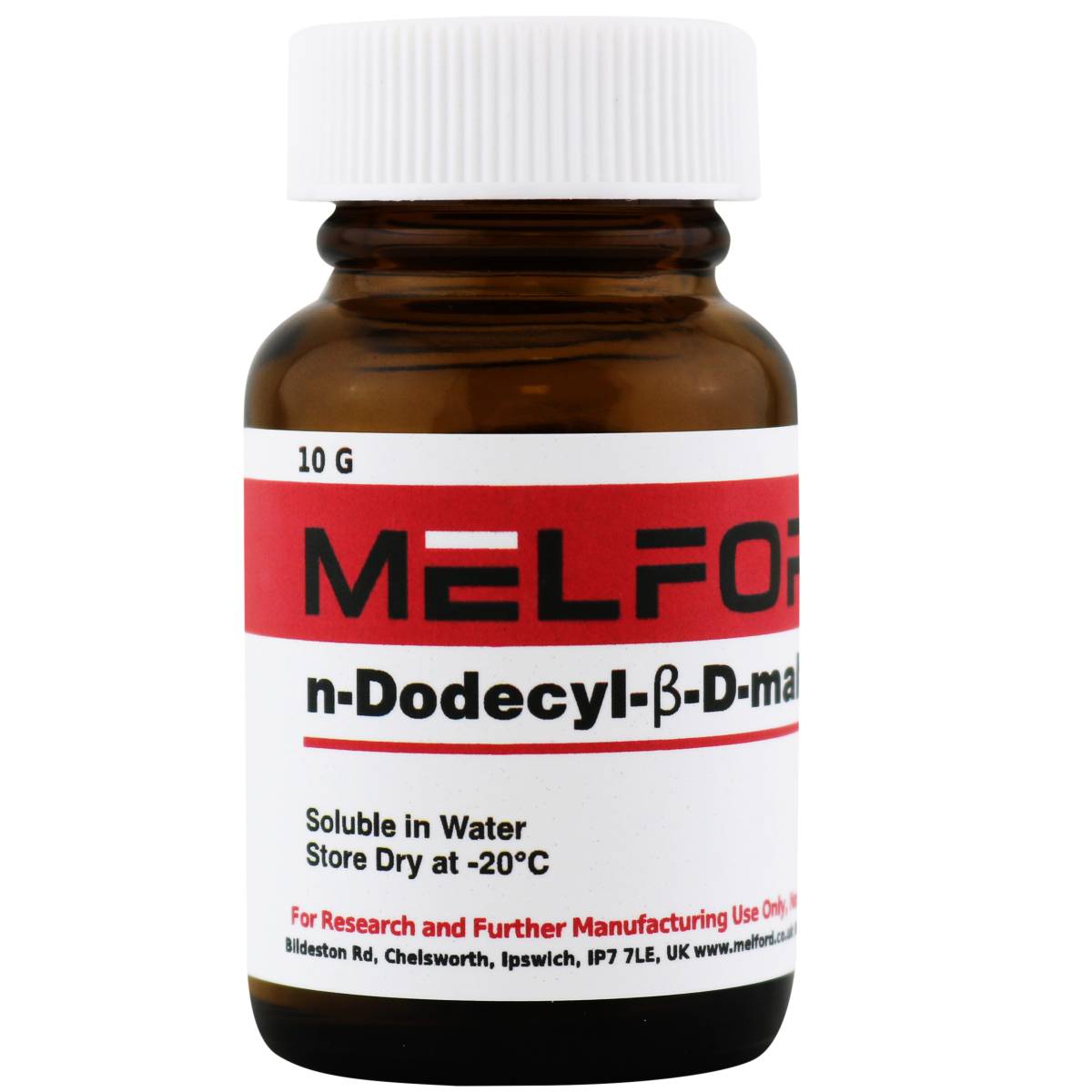 n-Dodecyl-B-D-maltoside, 10 Grams