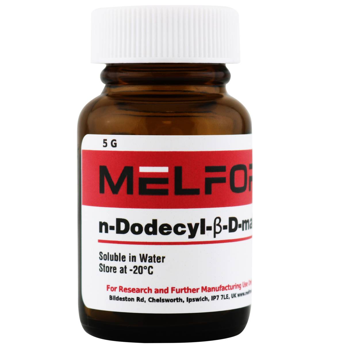 n-Dodecyl-B-D-maltoside, 5 Grams