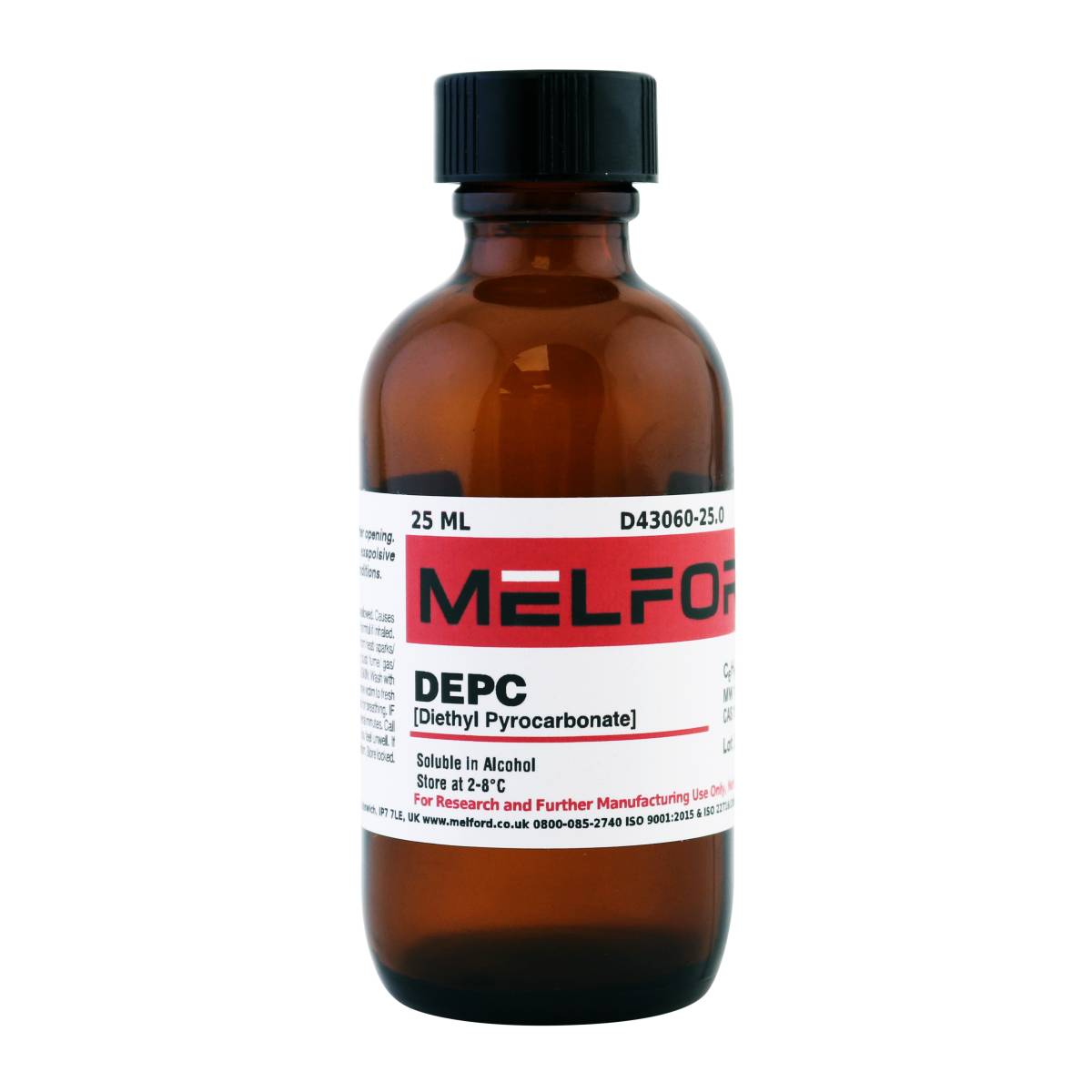 DEPC [Diethyl Pyrocarbonate], 25 Milliliters