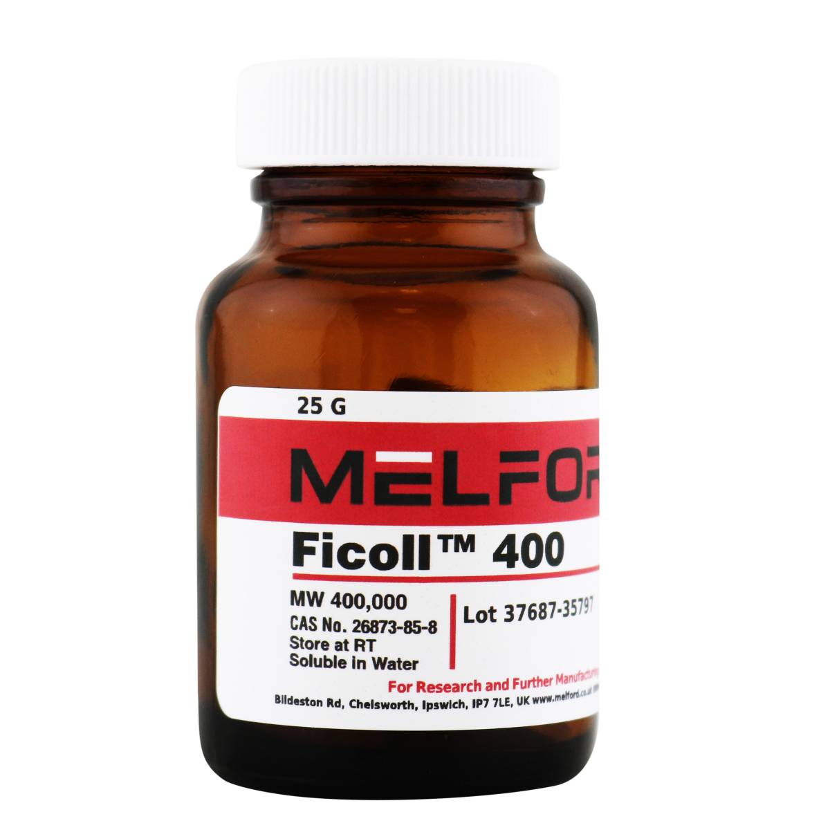 Ficoll 400 [Polysucrose 400], 25 Grams