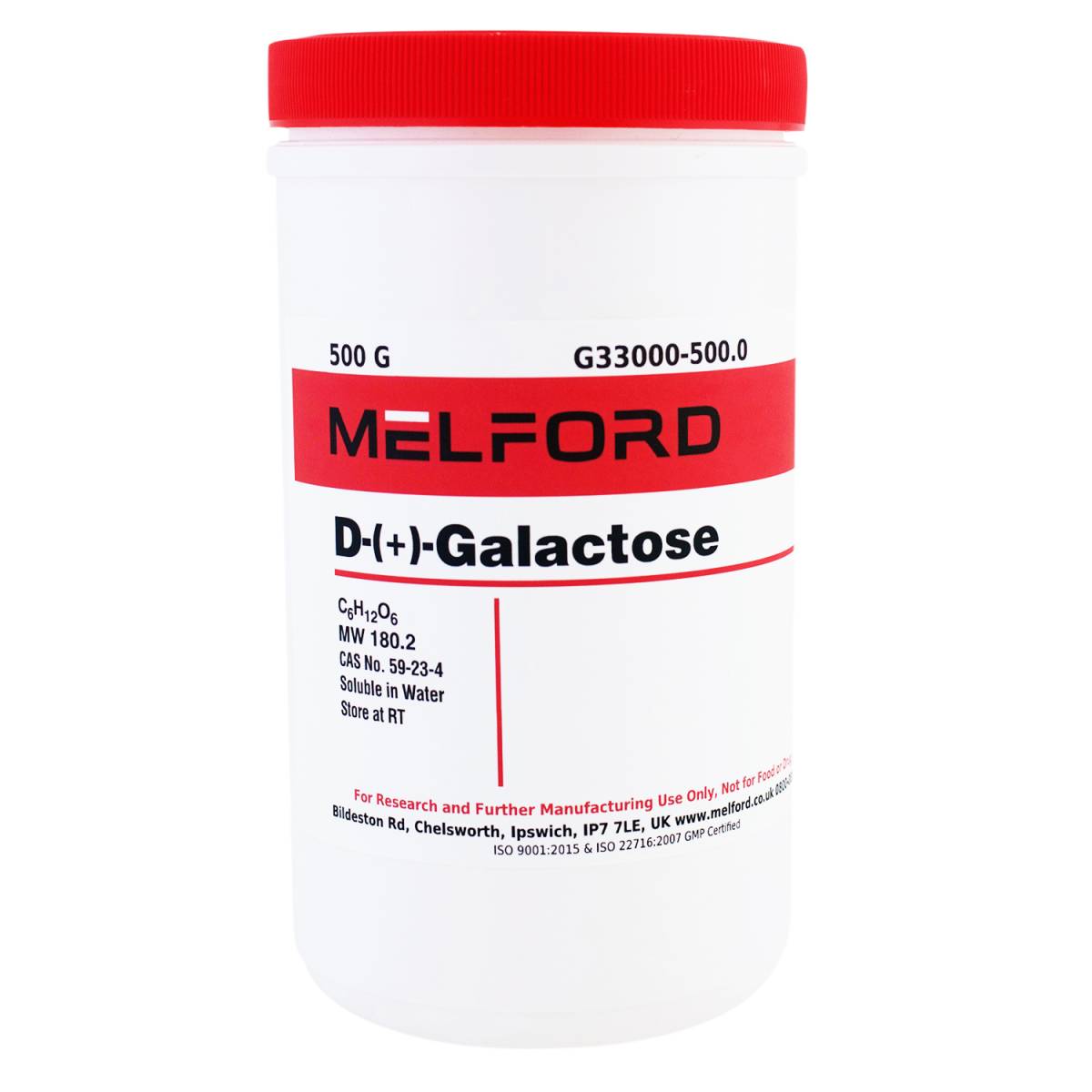 D-(+)-Galactose, 500 Grams