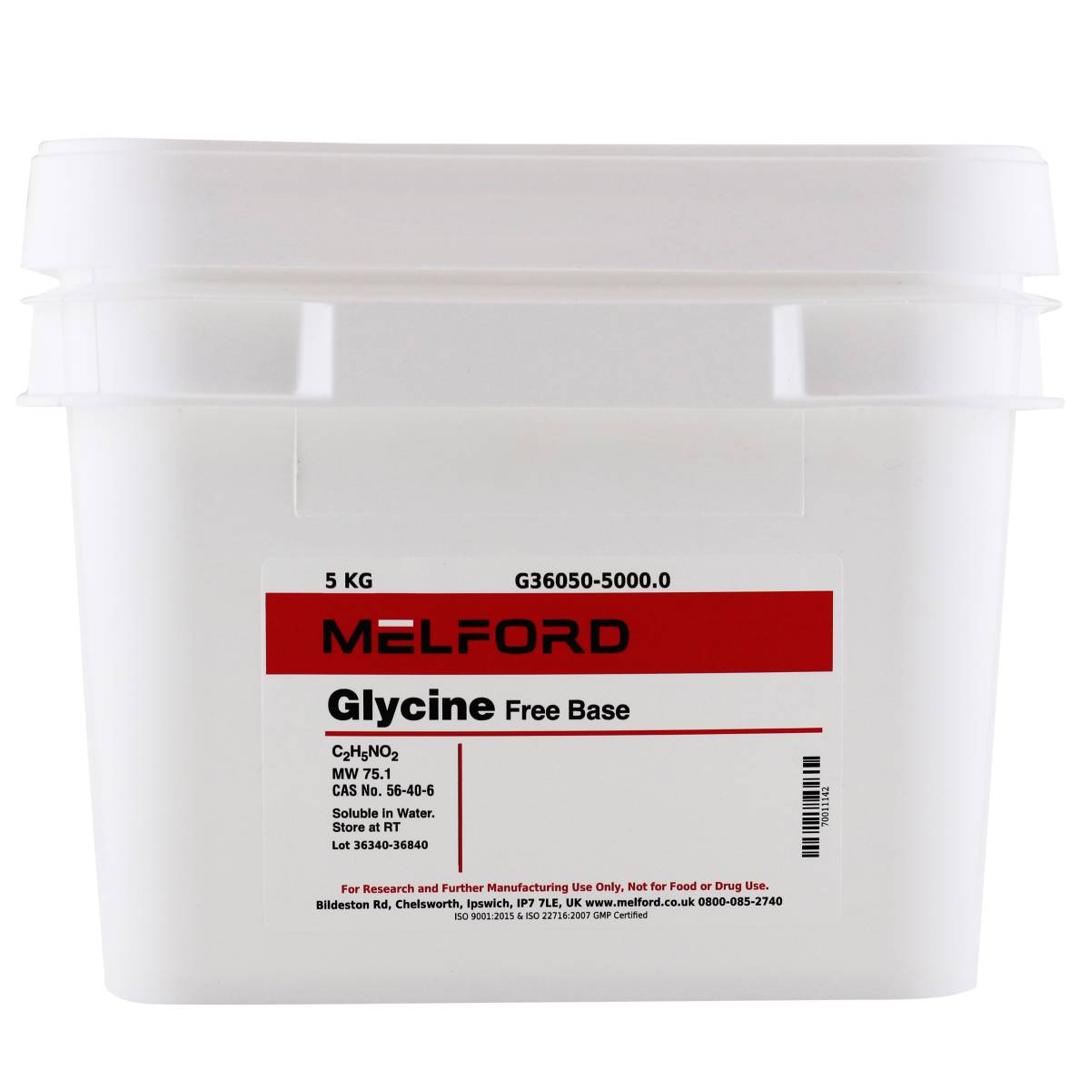 Glycine, Free Base, 5 Kilograms