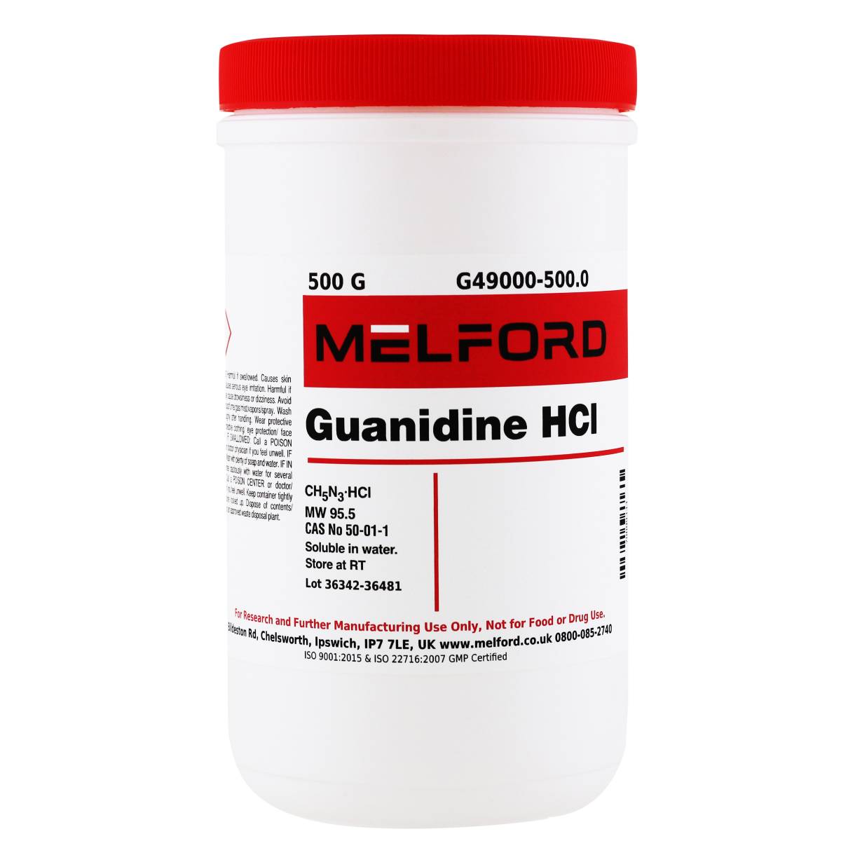 Guanidine Hydrochloride, 500 Grams
