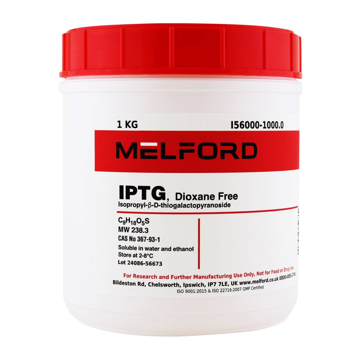 Isopropyl-β-D-thio-galactopyranoside [IPTG], 1 Kilogram