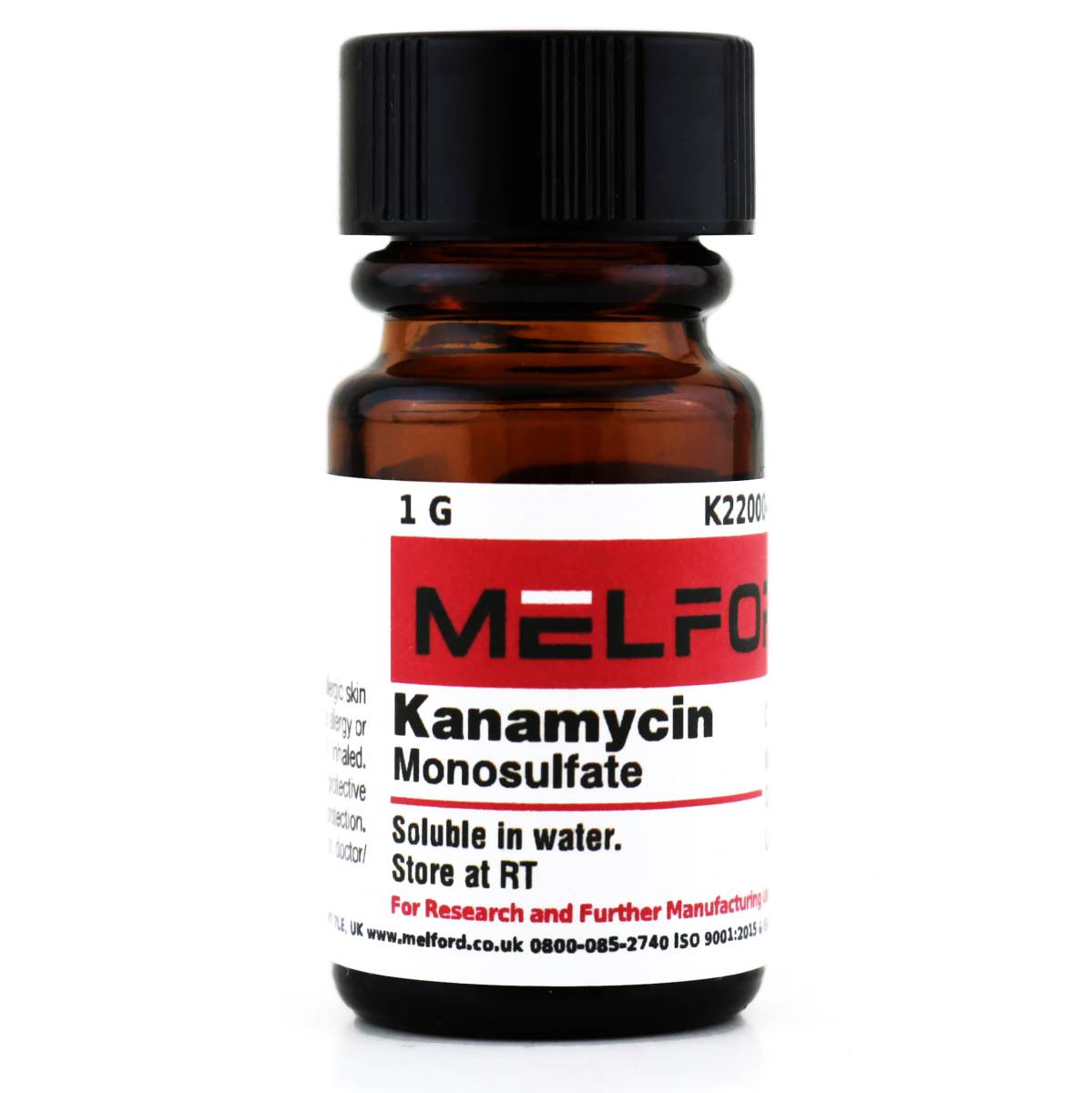 Kanamycin Monosulfate [Kanamycin A], 1 Gram