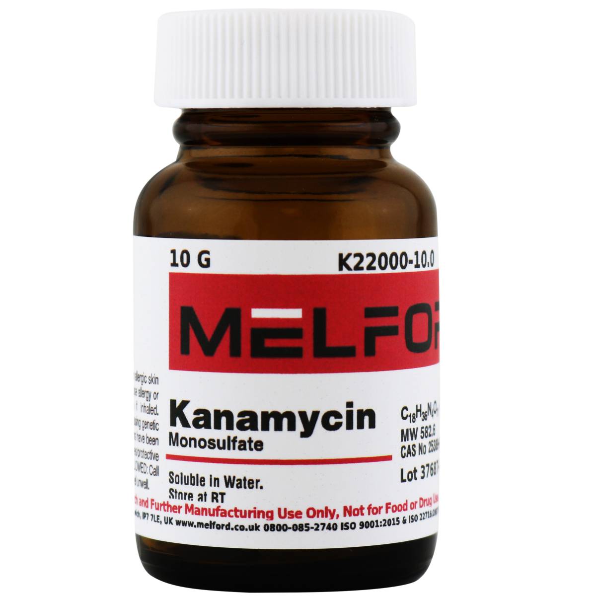 Kanamycin Monosulfate [Kanamycin A], 10 Grams