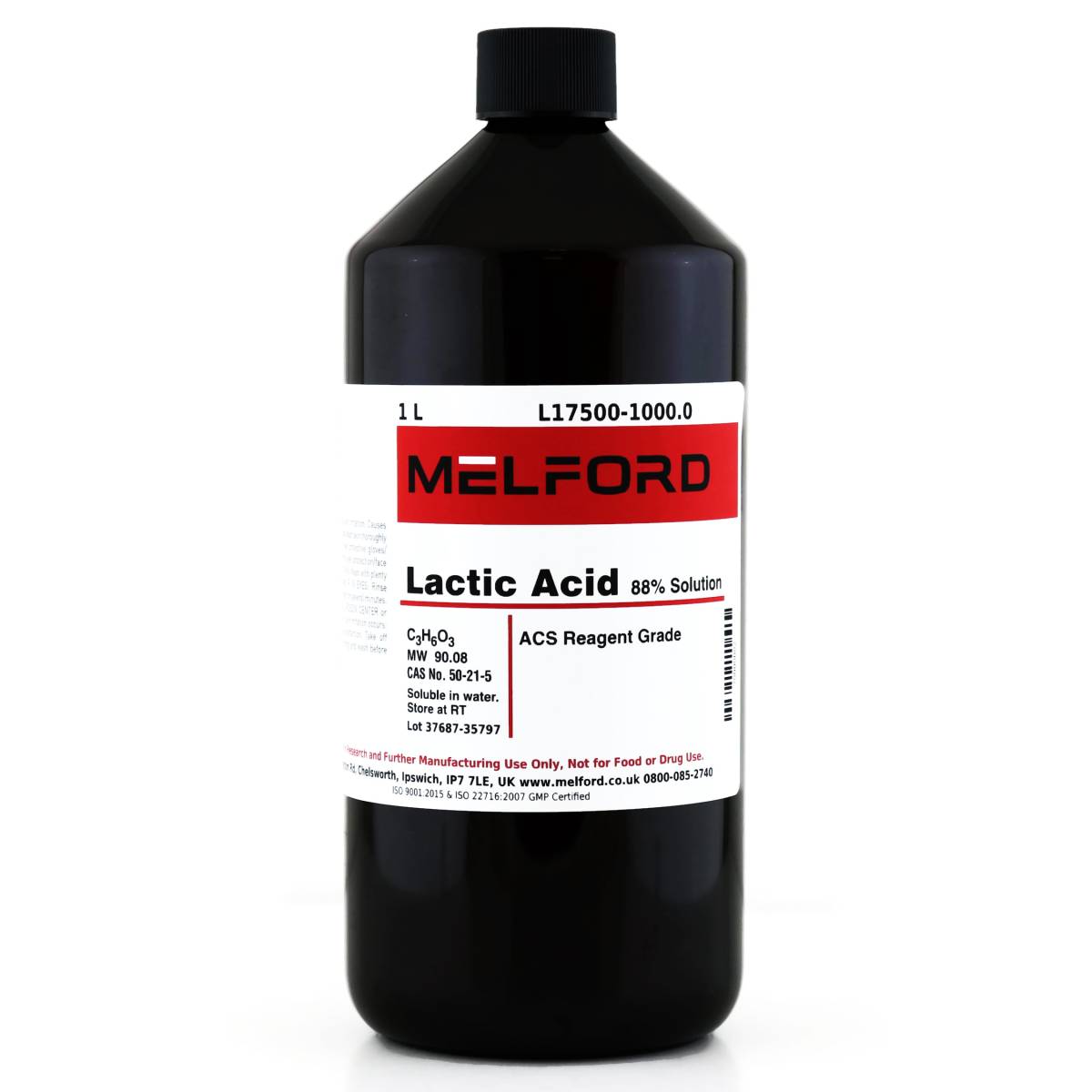 Lactic Acid 88% Solution, 1 Liter