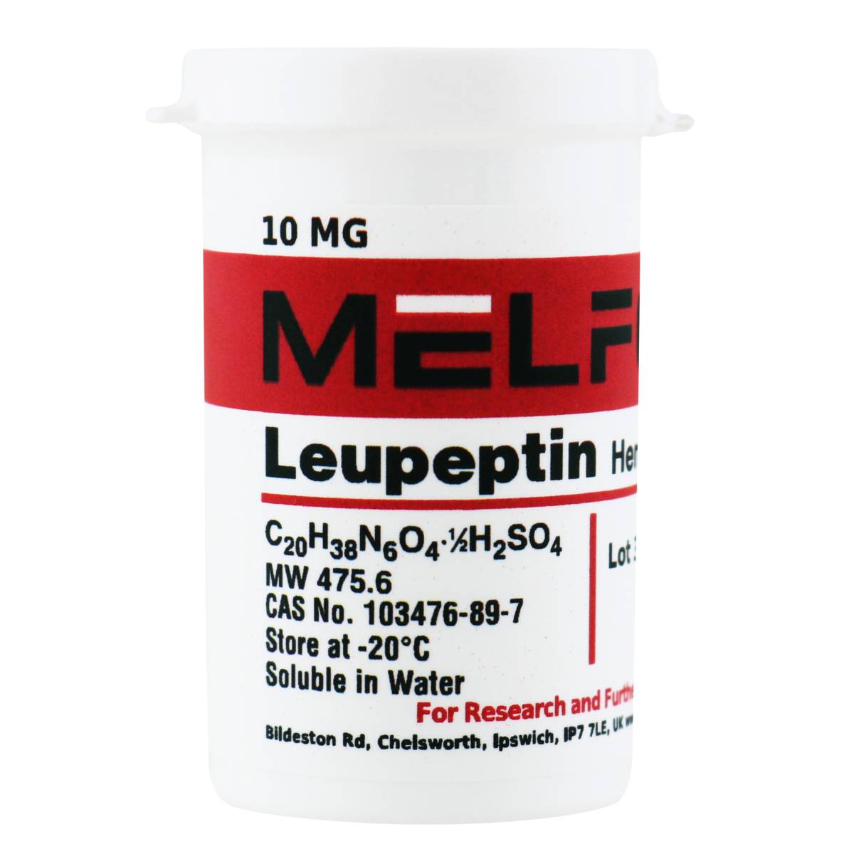 Leupeptin Hemisulfate, 10 Milligrams