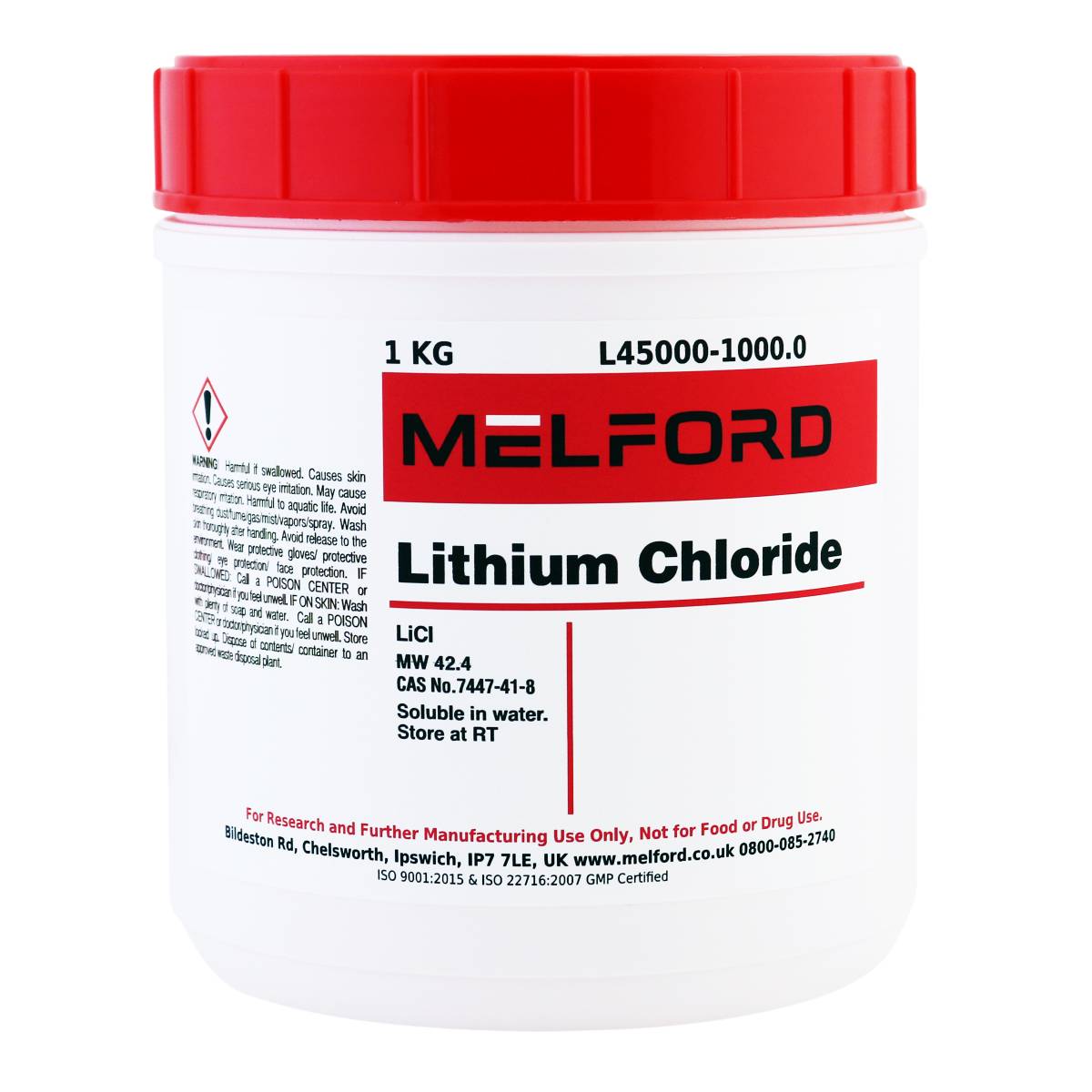 Lithium Chloride, 1 Kilogram