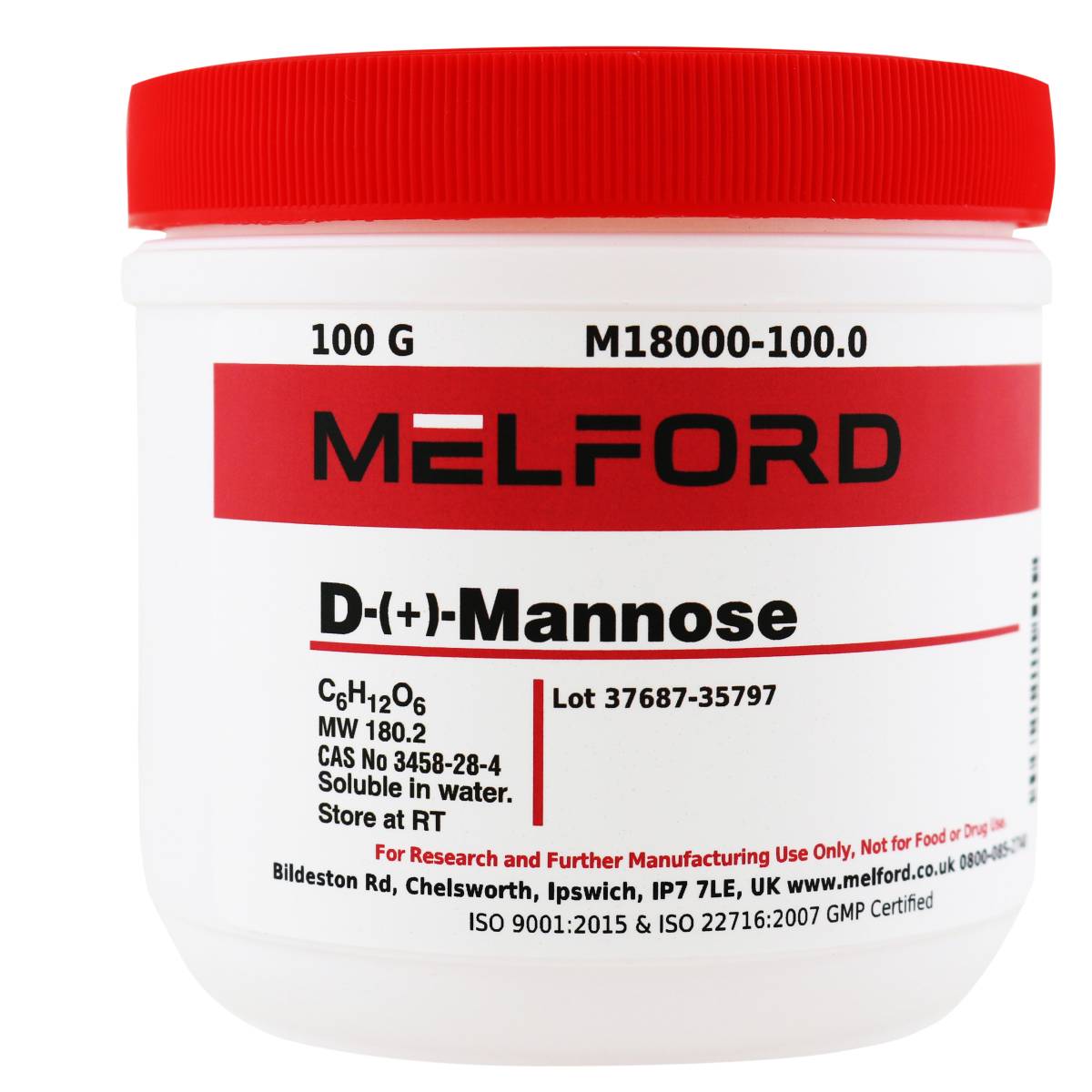 D-(+)-Mannose, 100 Grams