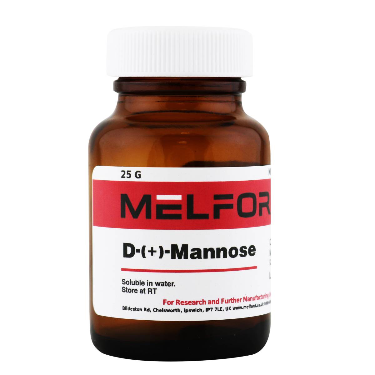 D-(+)-Mannose, 25 Grams