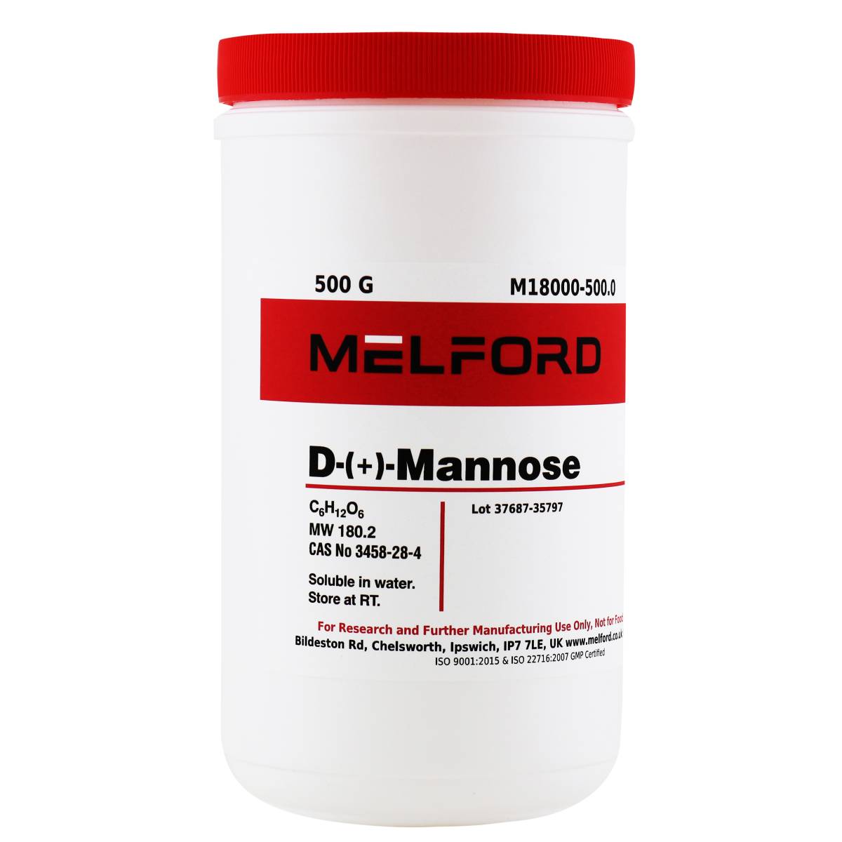 D-(+)-Mannose, 500 Grams