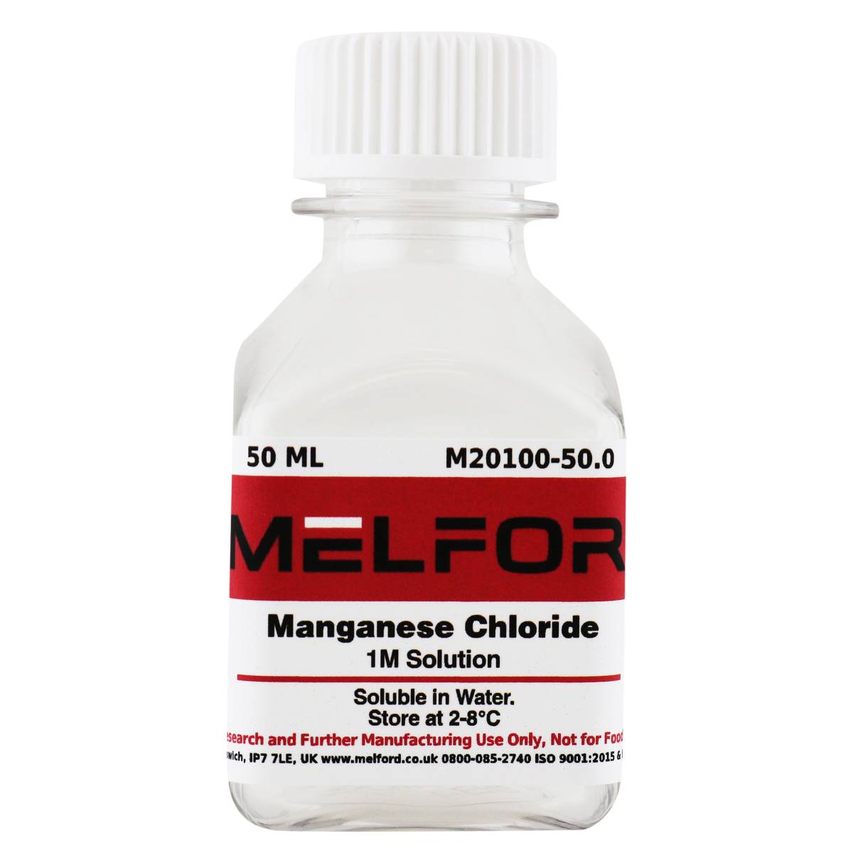 Manganese Chloride 1M Solution, 50 Milliliters