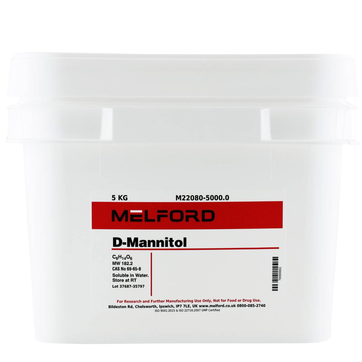 D-Mannitol, 5 Kilograms