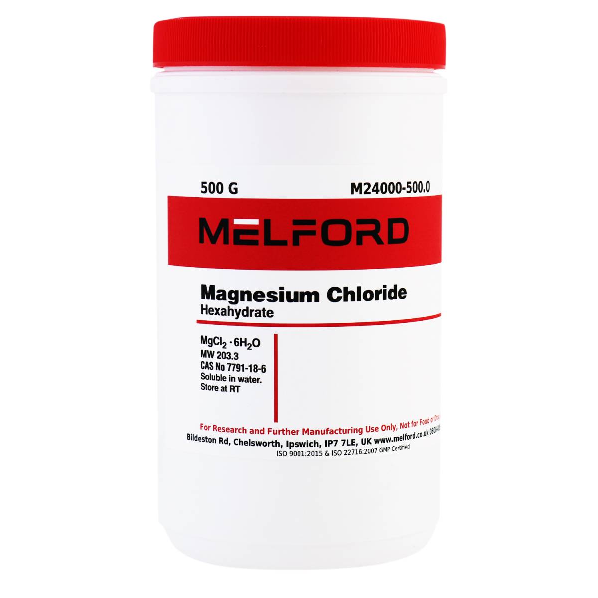 Magnesium Chloride Hexahydrate, 500 Grams