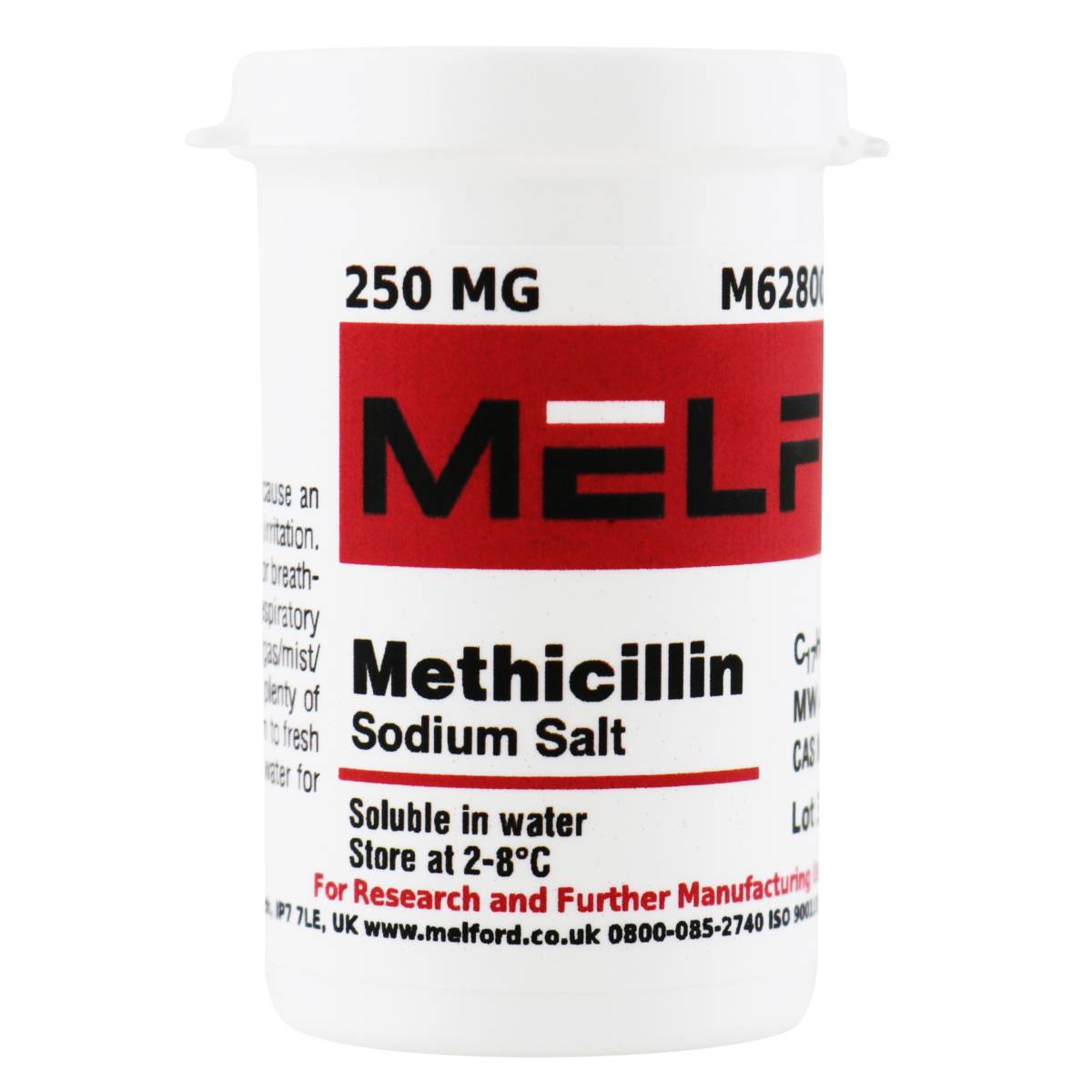 M62800-0.25 - Methicillin Sodium Salt; 250 Milligrams