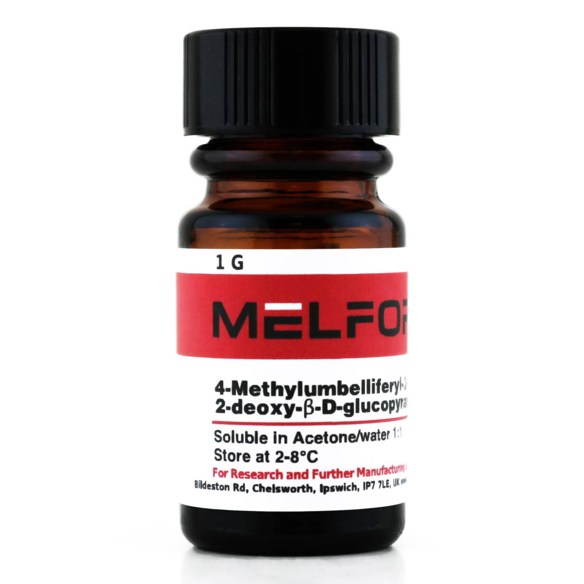 4-Methylumbelliferyl-2-acetamido-2-deoxy-B-D-glucopyranoside [4-Methylumbelliferyl-N-acetyl-B-D-glucosaminide], 1 Gram