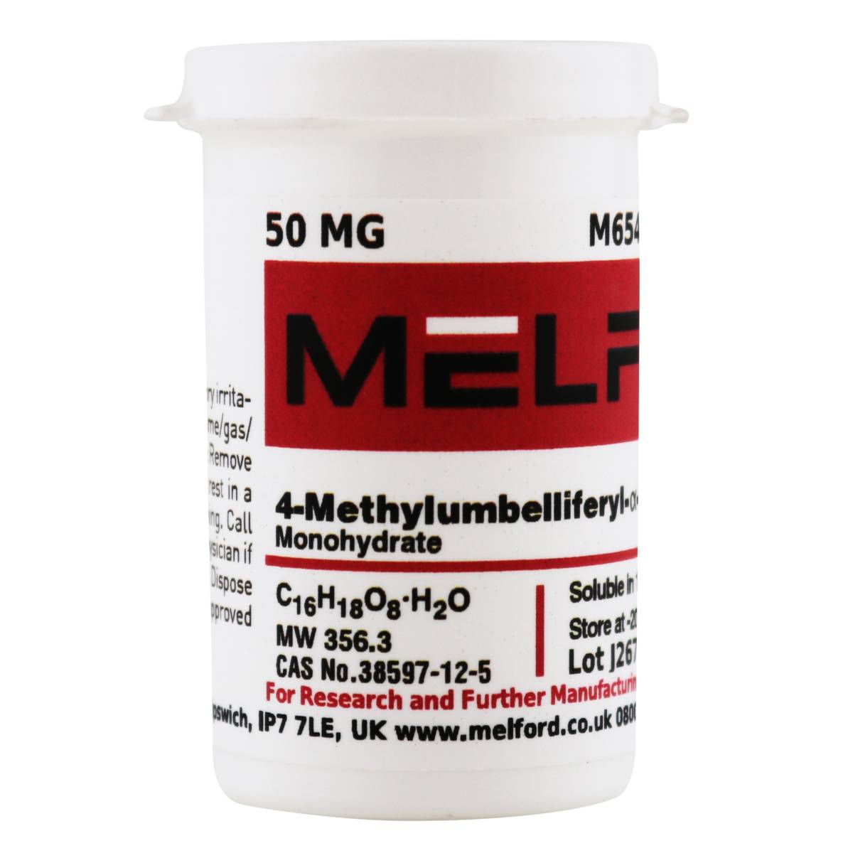 4-Methylumbelliferyl-α-D-Galactopyranoside Monohydrate [4-Methylumbelliferyl-α-D-Galactoside], 50 Milligrams