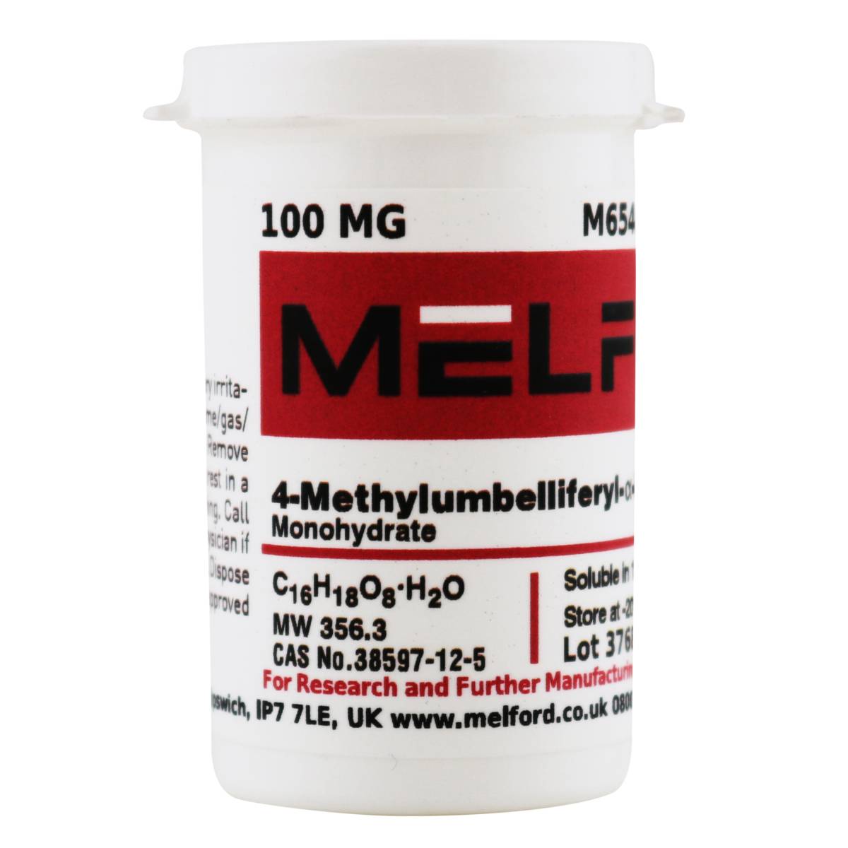 4-Methylumbelliferyl-α-D-Galactopyranoside Monohydrate [4-Methylumbelliferyl-α-D-Galactoside], 100 Milligrams