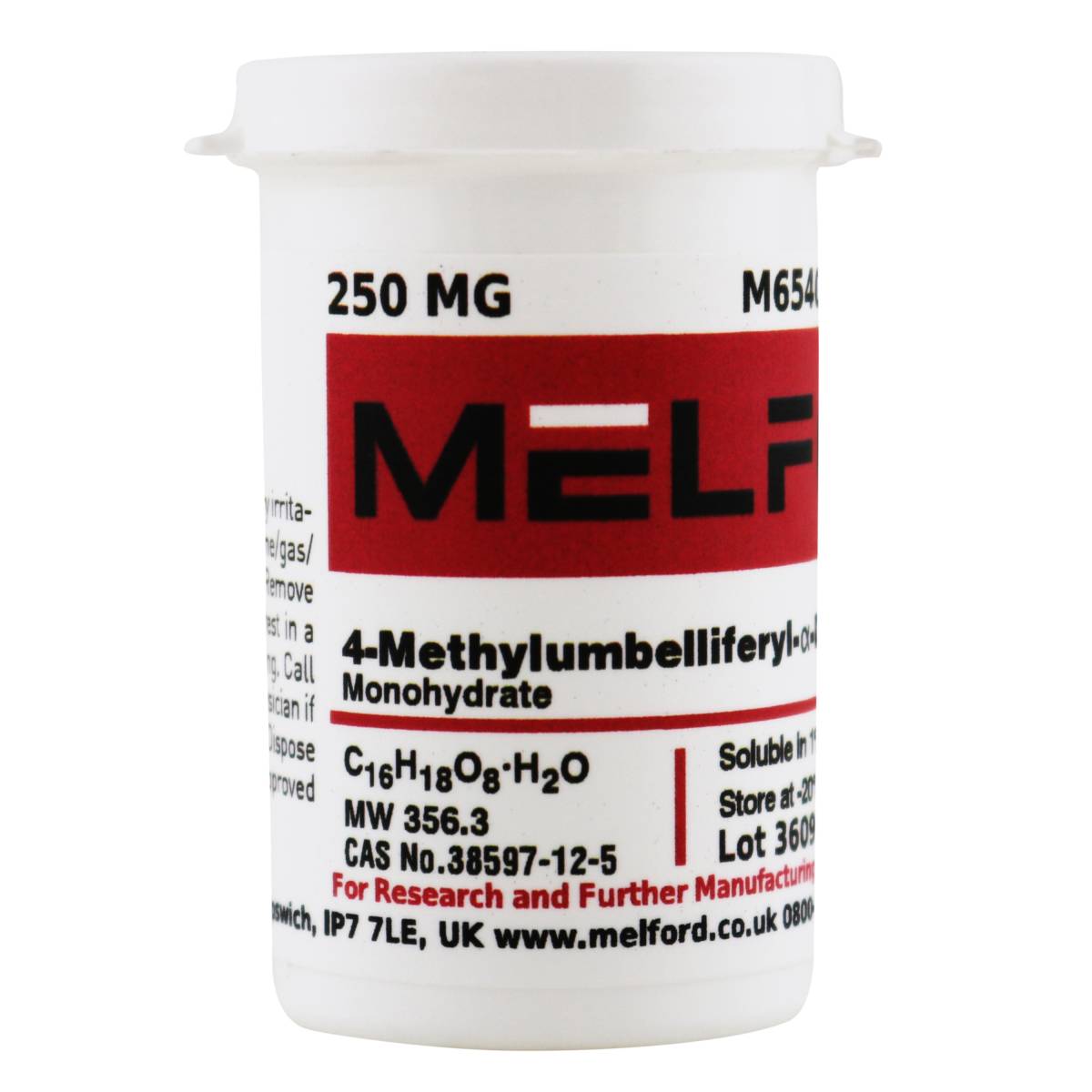 4-Methylumbelliferyl-α-D-Galactopyranoside Monohydrate [4-Methylumbelliferyl-α-D-Galactoside], 250 Milligrams