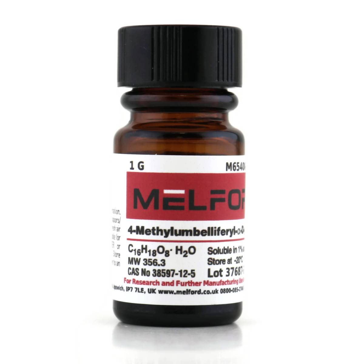 4-Methylumbelliferyl-α-D-Galactopyranoside Monohydrate [4-Methylumbelliferyl-α-D-Galactoside], 1 Gram