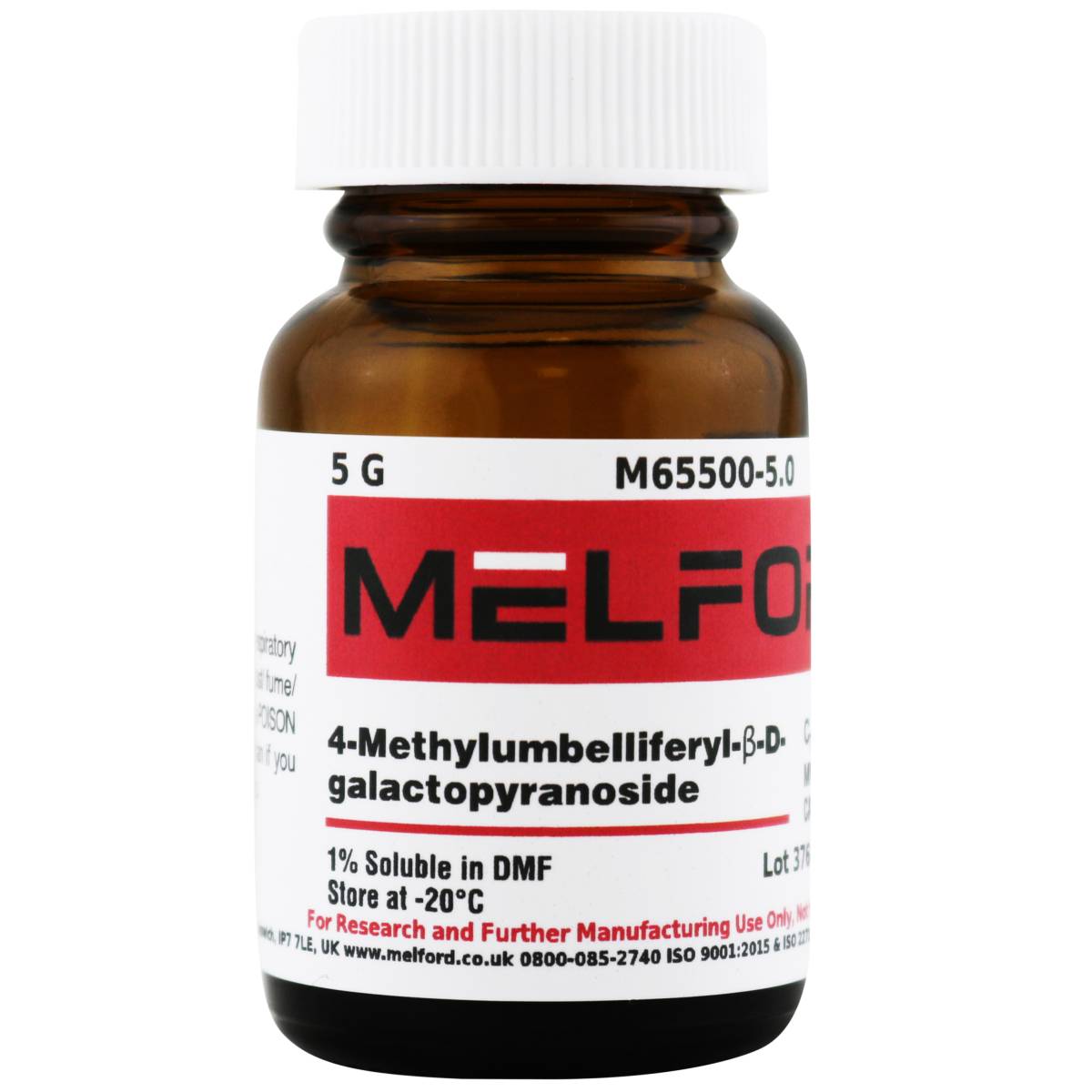 4-Methylumbelliferyl-β-D-galactopyranoside [4-Methylumbelliferyl-β-D-galactoside], 5 Grams