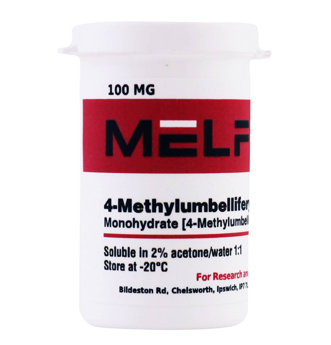 4-Methylumbelliferyl-α-D-glucopyranoside Monohydrate [4-Methylumbelliferyl-α-D-Glucoside], 100 Milligrams