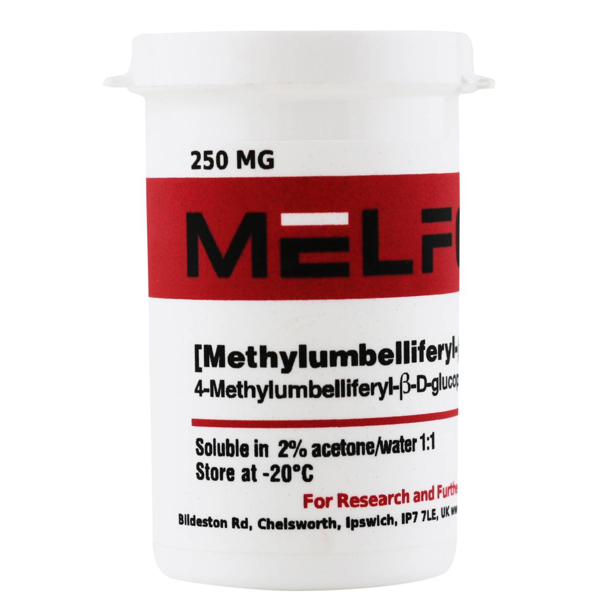 4-Methylumbelliferyl-B-D-glucopyranoside Monohydrate [Methylumbelliferyl-B-D-glucoside], 250 Milligrams